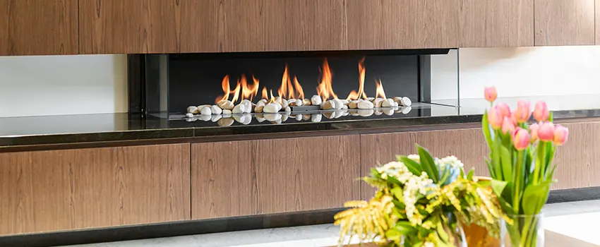 Double-height Fireplace Design Refurbishment in Miami Beach, Florida